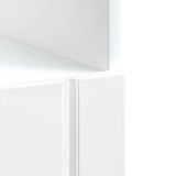 Oven Cabinet "Lucca" High Gloss White Engineered Wood 853759