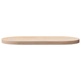Table Top 80x40x2,5 cm Solid Wood Pine Oval 824350