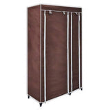 Fabric Wardrobe Brown 60721