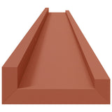 Wall Shelf with Shelf 2 pcs Red 115 x 9 x 3 cm Engineered Wood 42020005