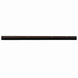 Screw-on Door Brush Seals 12 pcs Brown 100 cm Aluminium Alloy 42019446