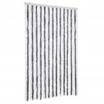 Insect Curtain Grey and White 118x220 cm Chenille 315125