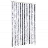 Insect Curtain Grey and White 118x220 cm Chenille 315125