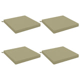 4-Piece Seat Cushions SOEST 4 pcs 100% Polyester Light Green 945052