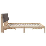 Bed Frame with Upholstered Headboard Brown 180 x 200 cm 3394386