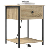 Bedside Cabinet Sonoma Oak 42 x 41 x 56 cm Engineered Wood 859422