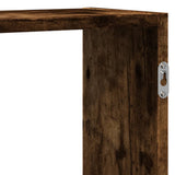 Wall Shelf Smoked Oak 159x18x65 cm Engineered Wood 853213