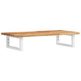 Basin Shelf Wall Mounted Steel and Solid Wood Acacia 3302716