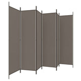 6-Panel Room Divider Anthracite 300x220 cm Fabric 350208