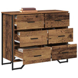 Chest of Drawers with Drawer 2 pcs Old Wood 91 x 35.5 x 74.5 cm 3365603