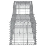 Arched Gabion Baskets 5 pcs 400x50x40/60 cm Galvanised Iron 3146960