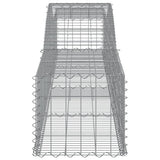 Arched Gabion Baskets 3 pcs 400x50x40/60 cm Galvanised Iron 3146958