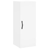 Highboard White 34.5x34x180 cm Engineered Wood 3199073