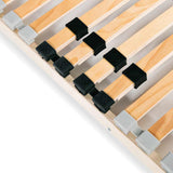 Slatted Bed Base without Mattress with 28 Slats 7 Zones 120x200 cm 246447