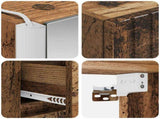 Bathroom Cabinet Set 5 pcs Old Wood 43 x 11.5 x 60.5 cm 3407357
