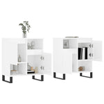 Sideboards 2 pcs High Gloss White Engineered Wood 3190135