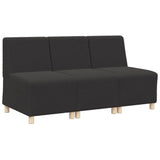 Modular Sofa Unit Armless 3 pcs Dark Grey 55 x 74 x 82 cm 3399829