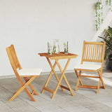 Garden Bistro Set 3 pcs Brown Solid Acacia Wood 42000951