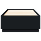 Bed Frame with LED without Mattress Black 100x200 cm 3209626