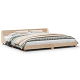 Bed Frame without Mattress 180x200 cm Super King Solid Wood Pine 850719