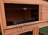Rabbit Hutch Outdoor Guinea Pig Hutch 2-Tier Bunny Cage with No-Leak Tray 100.5 x 55 x 101 cm T3398P547956