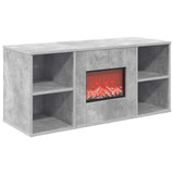 Electric Fireplace Concrete 100 x 37 x 45.5 cm Engineered wood 8020978
