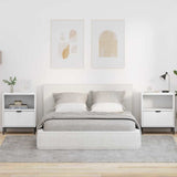 Bedside Cabinet 2 pcs White 49 x 36 x 61 cm Engineered wood 883475