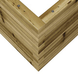 Garden Planter 70x70x45.5 cm Impregnated Wood Pine 847257