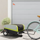 Bike Trailer Black and Green 45 kg Iron 94074
