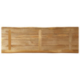 Table Top Live Edge 120x40x3.8 cm Solid Wood Rough Mango 370686