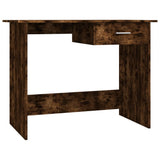 Desk Smoked Oak 100x50x76 cm Engineered Wood 815333