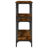 Console Table Smoked Oak 160x29x75 cm Engineered Wood 834087