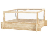 2-In-1 Wooden Greenhouse Planter Box - Natural T3398P320078