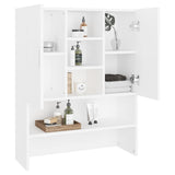808386 Washing Machine Cabinet White 70,5x25,5x90 cm