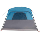 Family Tent Cabin 6-Person Blue Waterproof 94546