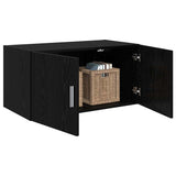 Wall Cabinet Black oak 80 x 42.5 x 40 cm Engineered wood 879655