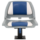 4 Piece Foldable Boat Seat Set Blue and White 48x51x41 cm 3284281