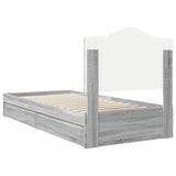 Storage Bed with Drawer Grey Sonoma 70 x 190 cm Engineered Wood 3413560