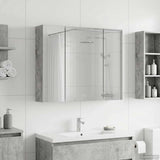 Bathroom Mirror Cabinet Concrete Grey 60 x 14.5 x 50 cm 889074