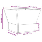 Fire Pit Black 40 x 40 x 35 cm Steel 858908