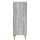 Drawer Cabinet Grey Sonoma 33 x 34.5 x 90 cm Engineered Wood 894621