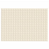 Weighted Blanket Light Cream 140x200 cm Single 10 kg Fabric 3154872