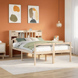 Bookcase Bed without Mattress 140x190 cm Solid Wood Pine 3322047