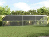 Chicken Cage 3 pcs Silver 600 x 200 x 200 cm Galvanised Steel 3368318