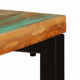 Console Table 120x35x76 cm Solid Reclaimed Wood and Steel 247335