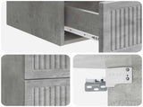 Wall-Mounted Bedside Cabinet Concrete Grey 33 x 34.5 x 40 cm 897961