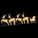 LED Reindeers 5 pcs Gold Fabric 3385887
