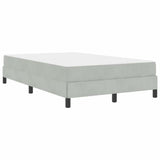 Box Spring Bed with Mattress Light Grey 120 x 220 cm Fabric 3398785