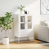 Highboard White 68x39x111.5 cm Steel 853367