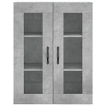 Highboard Concrete Grey 69.5x34x180 cm Engineered Wood 3198757